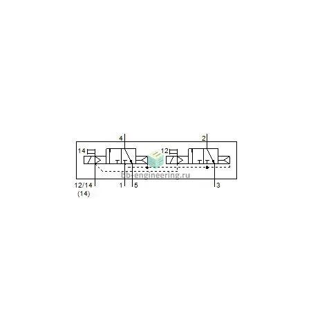 VSVA-B-T32C-AZTR-D2-1T1L 8034961 FESTO - Распределитель электр. упр., 2X3/2 НЗ, ISO 2, 24 VDC, изображение 2