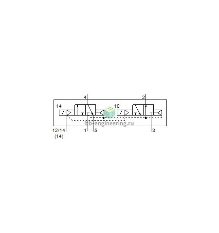 VSVA-B-T32H-AZ-D1-1T1L 8034834 FESTO - Распределитель электр. упр., 2X3/2 НO/НЗ, ISO 1, 24 VDC, изображение 2