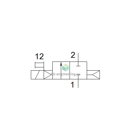 MN1H-2-3/4-MS 161731 FESTO - Клапан электромагнитный, G3/4, двухходовой (2/2) НЗ, без катушки, латунный, изображение 2
