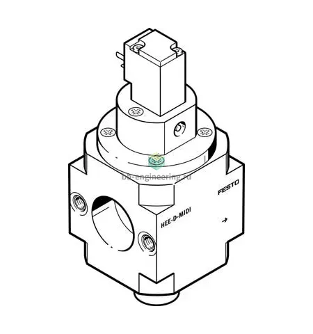 HEE-D-MINI-230 172958 FESTO - Отсечной клапан электр. упр., G1/8, 230 V AC, 3/2 НЗ, изображение 1
