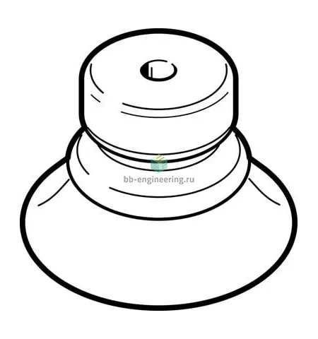 ESV-40-BN 191060 FESTO - Присоска вакуумная круглая сильфон 1.5 гофра, 40 мм, резина NBR, без держателя, изображение 1