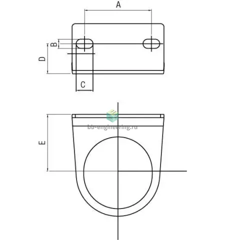 REG1 600 500 0NE AIGNEP - Монтажная скоба, изображение 2