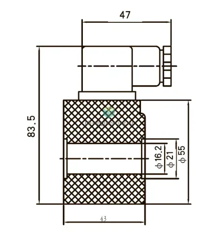 TUWC AC220V - Катушка электромагнитная с разъёмом 220 V AC, 12.5 VA, Ø16.2 мм, DIN A 18 мм, изображение 2