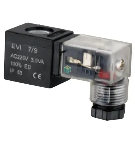 XHD-V1-E10 EMC - Катушка электромагнитная с разъёмом 36 V DC, 17 мм, Ø8 мм, DIN C MICRO 9.4 мм, изображение 1