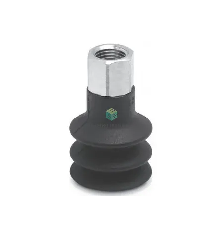 VTCN-090N CAMOZZI - Присоска вакуумная круглая сильфон 2.5 гофра, 9 мм, резина NBR, без держателя, изображение 1