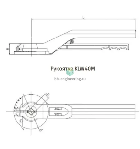 KLW40M CAMOZZI - Рукоятка для дискового затвора, изображение 2