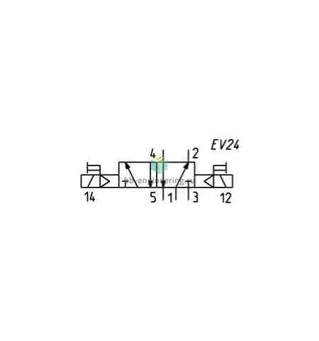 E520-11-10-K12 CAMOZZI - Распределитель электр. упр., 5/2 бист., 12 VDC, изображение 2