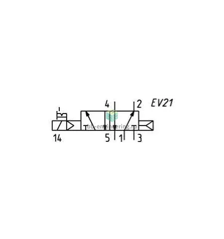 EN531-16-PN3 CAMOZZI - Распределитель электр. упр., 5/2 моност., G1/8, 24 VDC, изображение 2