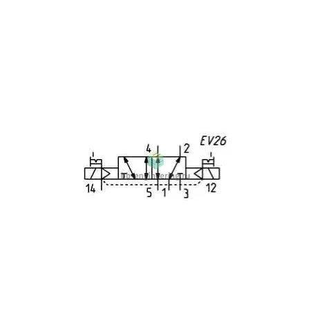 EN551-E11-W53 CAMOZZI - Распределитель электр. упр., 5/2 бист., G1/4, 24 VDC, изображение 2