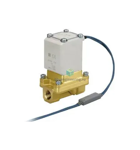 VXS235ALA SMC - Клапан электромагнитный, G1/4, двухходовой (2/2) НЗ, 230 V AC, латунный, изображение 1