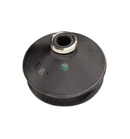 ZP20BN SMC - Присоска вакуумная круглая сильфон 1.5 гофра, 20 мм, резина NBR, без держателя, изображение 1